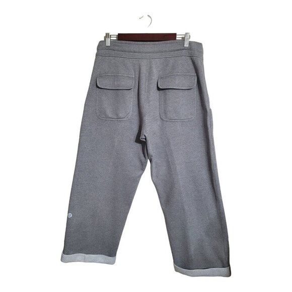 Lululemon Pants mens M Gray sweatpant Cuff Lounge Resort Preppy Country Club - Picture 2 of 8